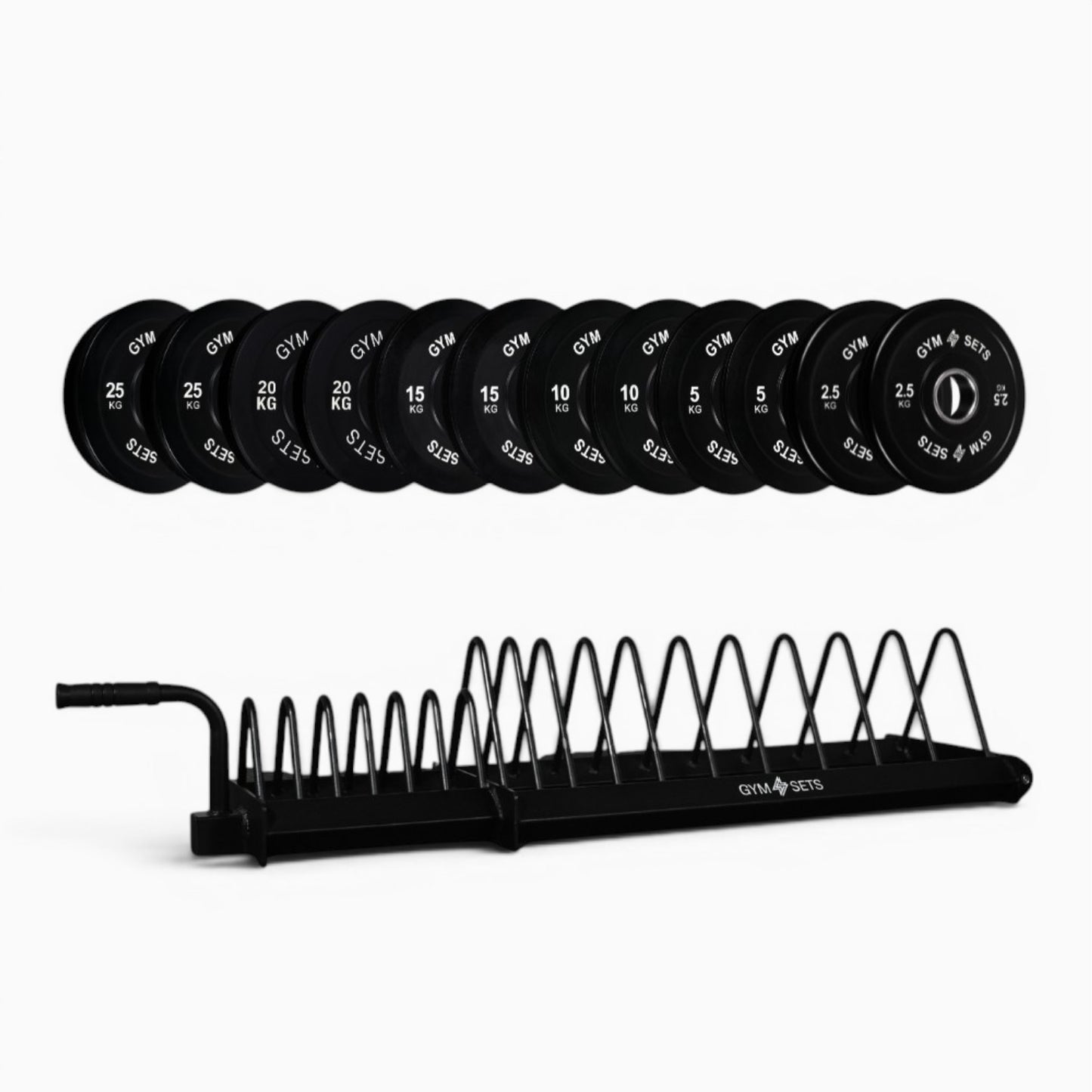 GymSets Extended Weight Plate Storage Rack