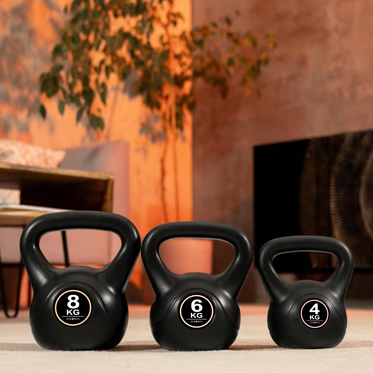 GymSets Vinyl Kettlebells