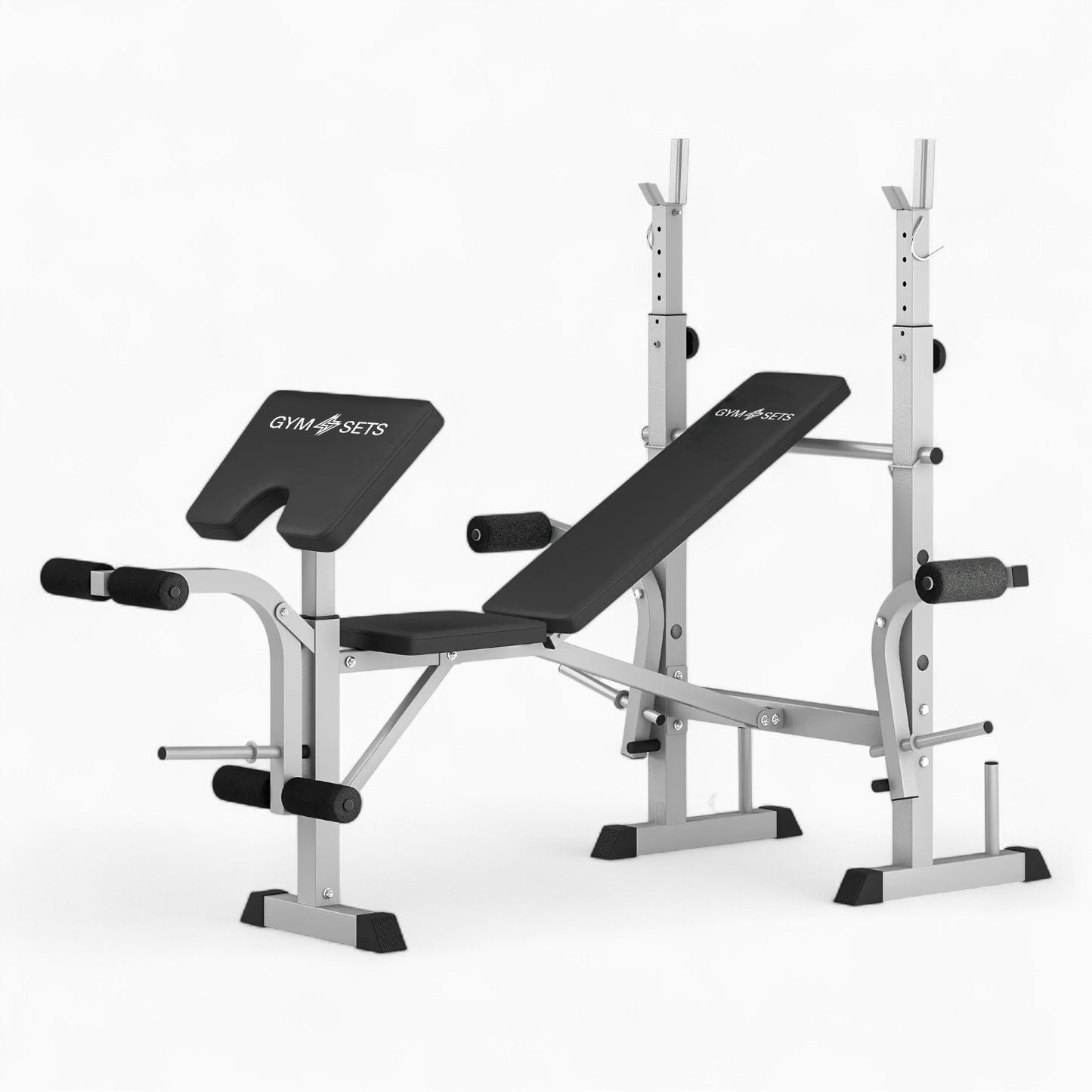 GymSets Adjustable Weight Bench + Preacher Curl