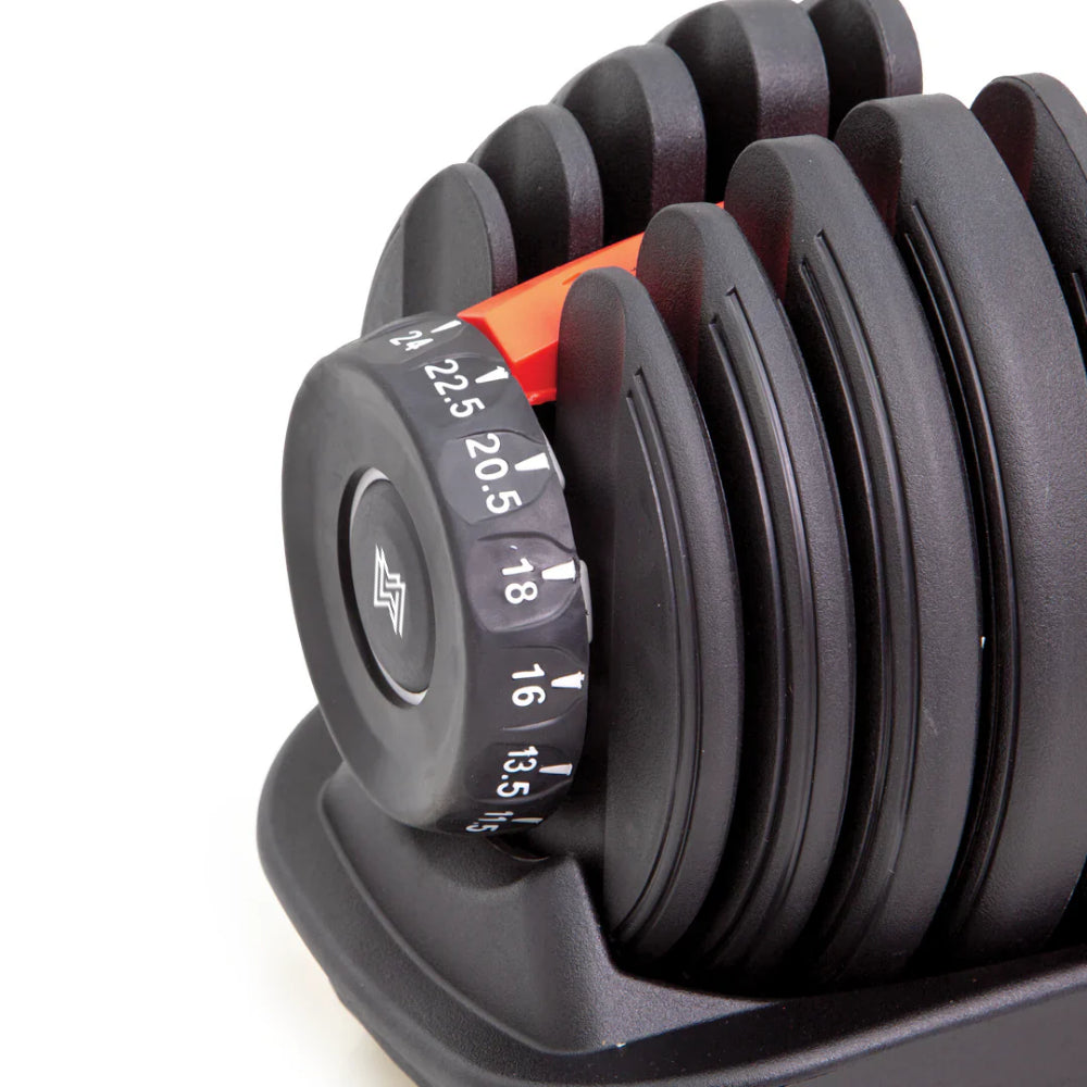 2X Adjustable Dumbbell Set 2.5-24kg Pair of DB Weights For Home Gym
