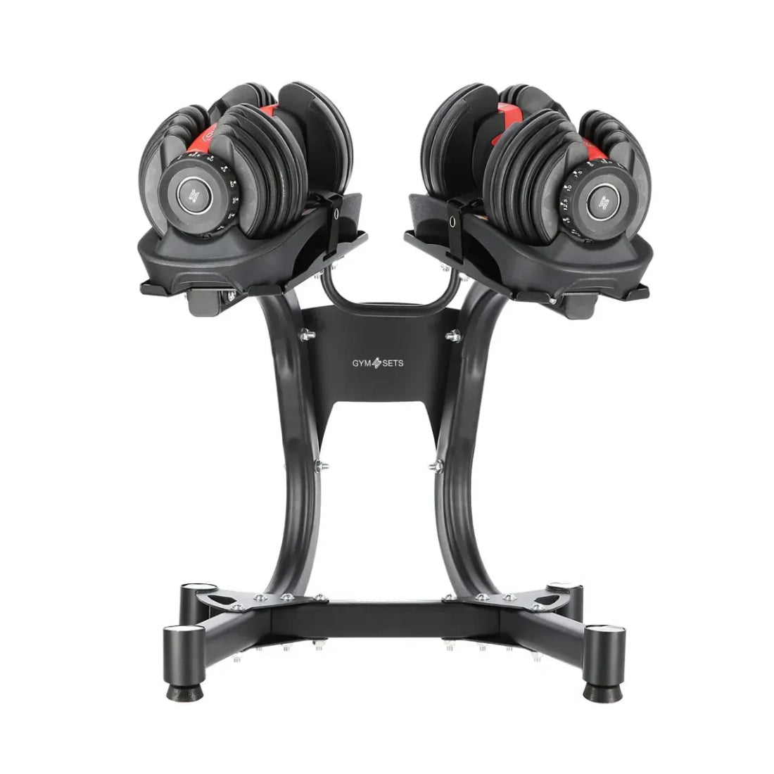 2X Adjustable Dumbbell Set 2.5-24kg Pair of DB Weights For Home Gym