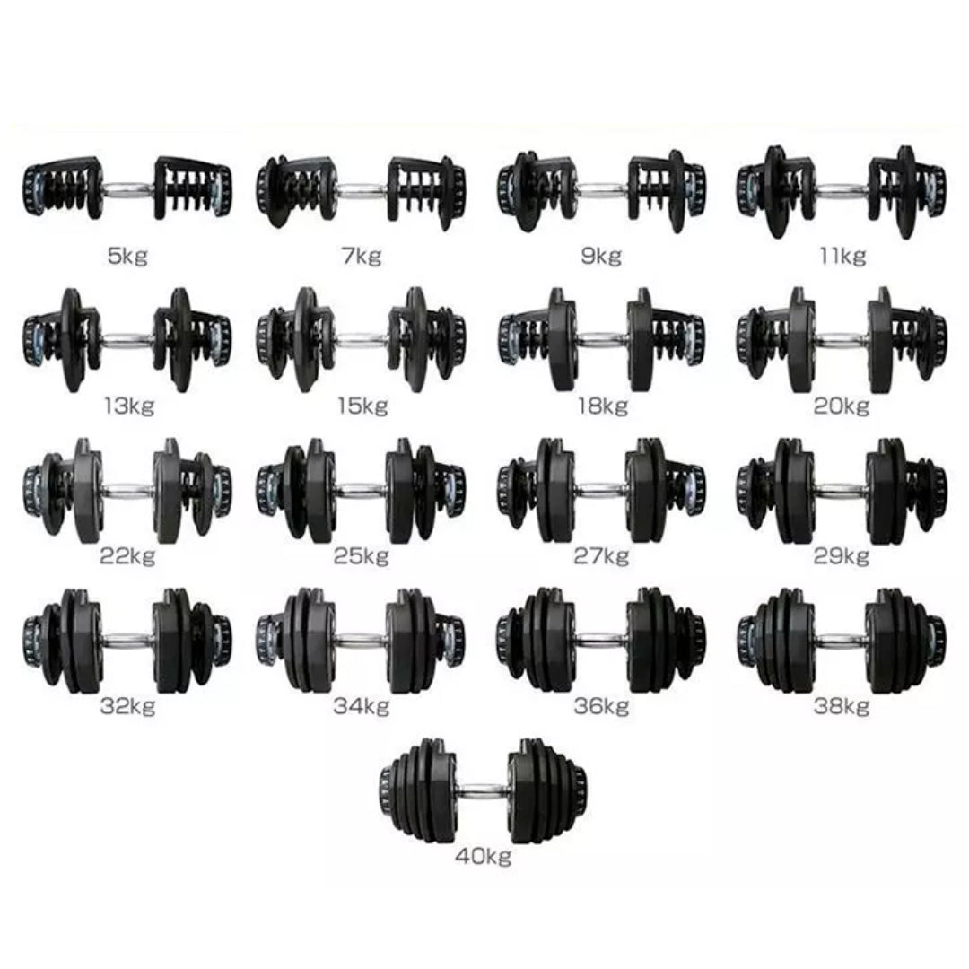 40kg Adjustable Dumbbell Sets