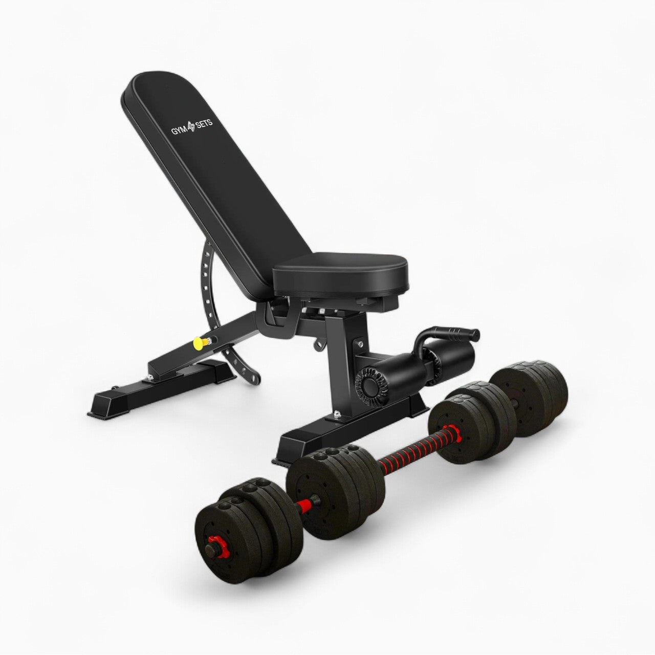 GymSets Adjustable Dumbbell Barbell Set