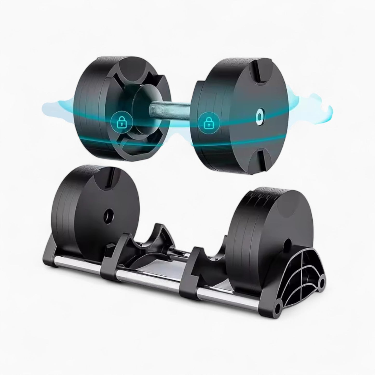 GymSets Round Adjustable Dumbbell (2.5-50kg)