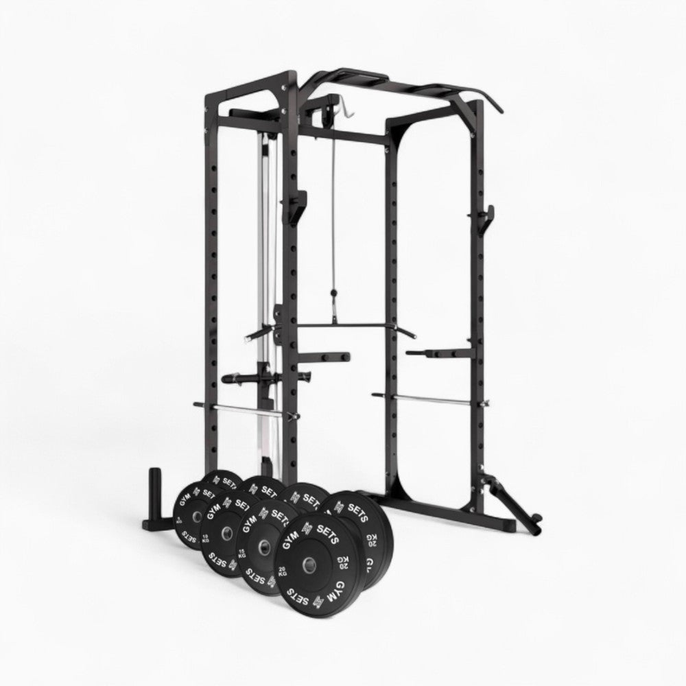 GymSets P100 Power Cage with Cable Machine