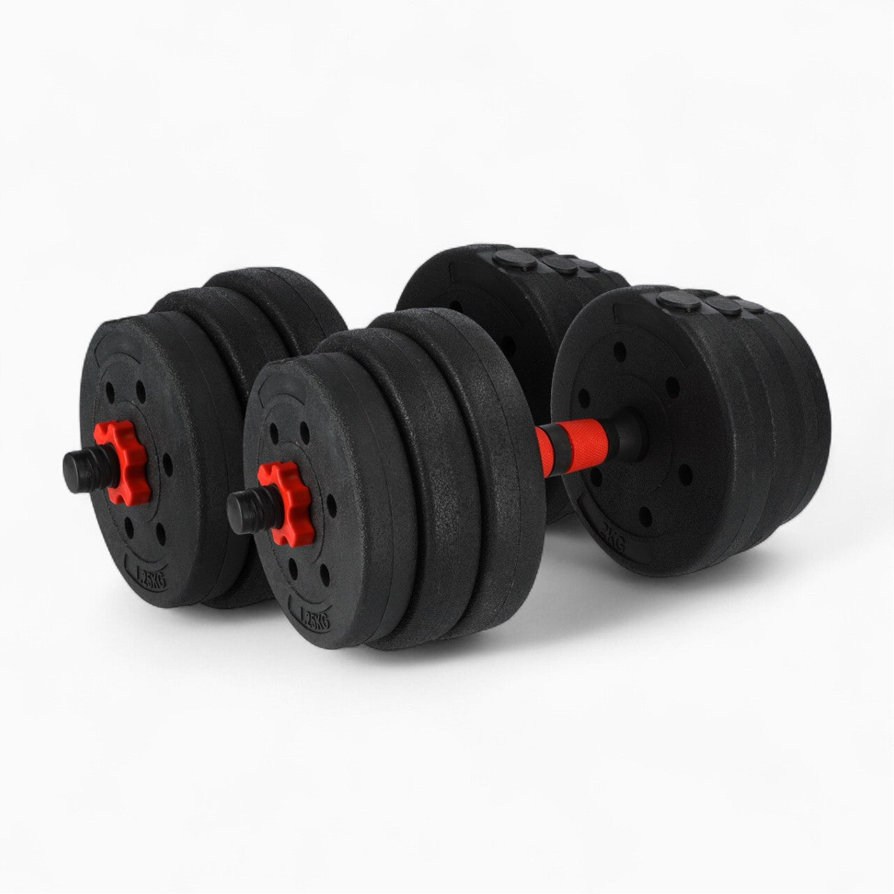 GymSets Adjustable Dumbbell Barbell Set