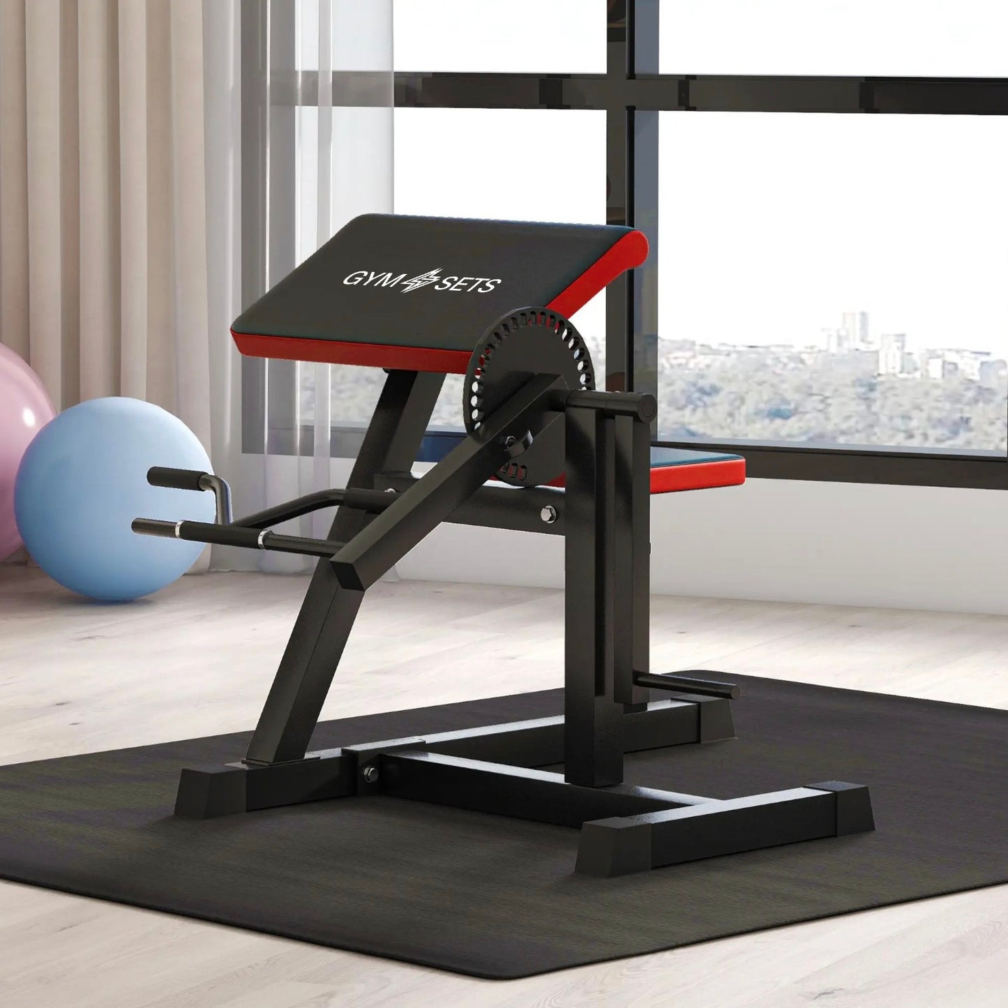 GymSets Adjustable Preacher Curl Bench