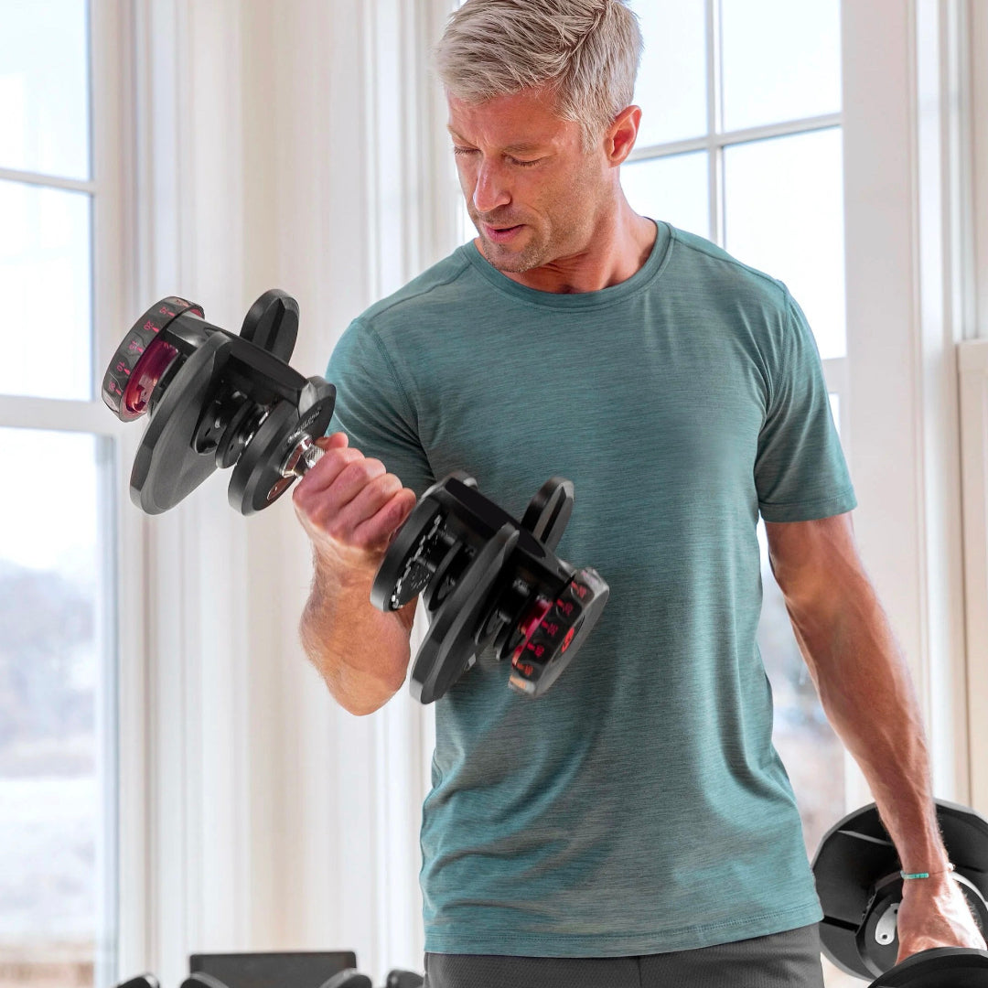 40KG Adjustable Dumbbell Pair Set With Rack & Bench – Perfect For Home Workouts. Build Strength, Tone Muscles & Enhance Fitness With Versatile Weight Training.