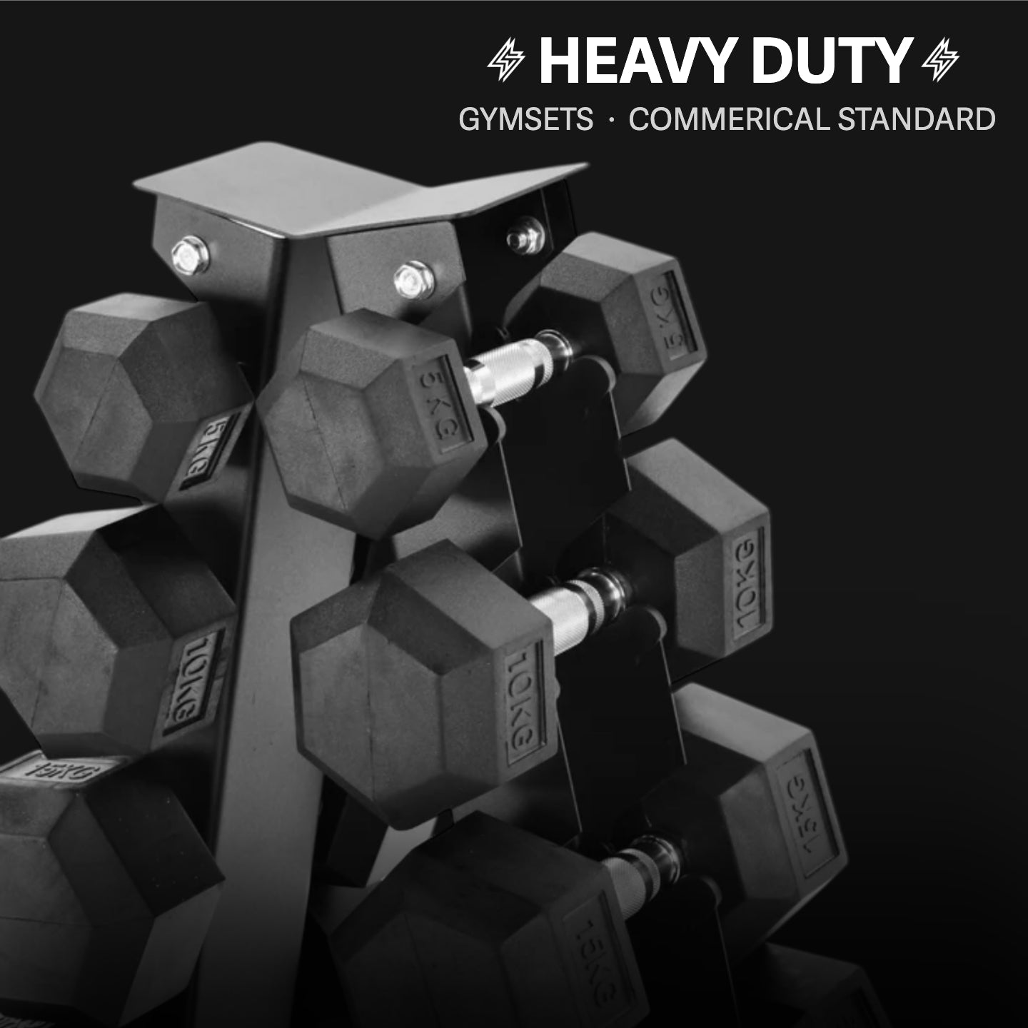 5 & 6 Tier Hex Dumbbell Tree Rack