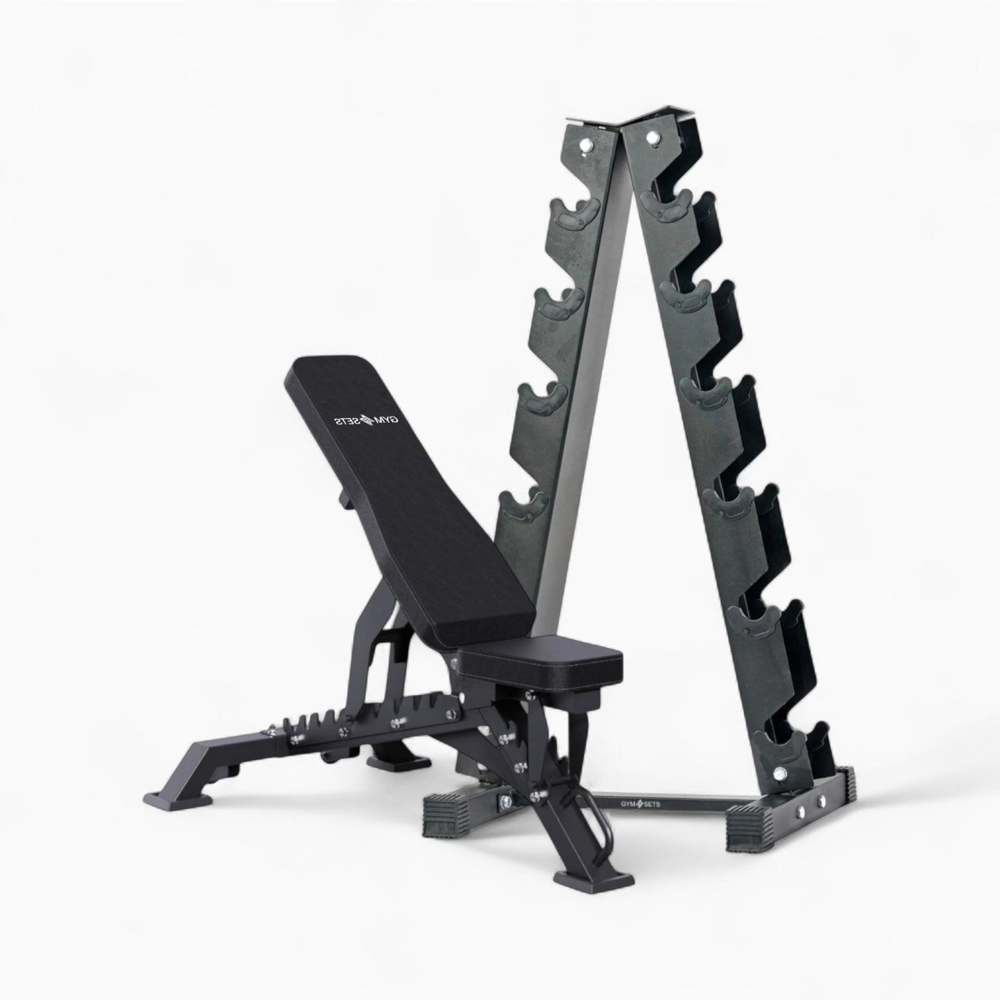 5 & 6 Tier Hex Dumbbell Tree Rack, Heavy Steel Stable Easy Assembly