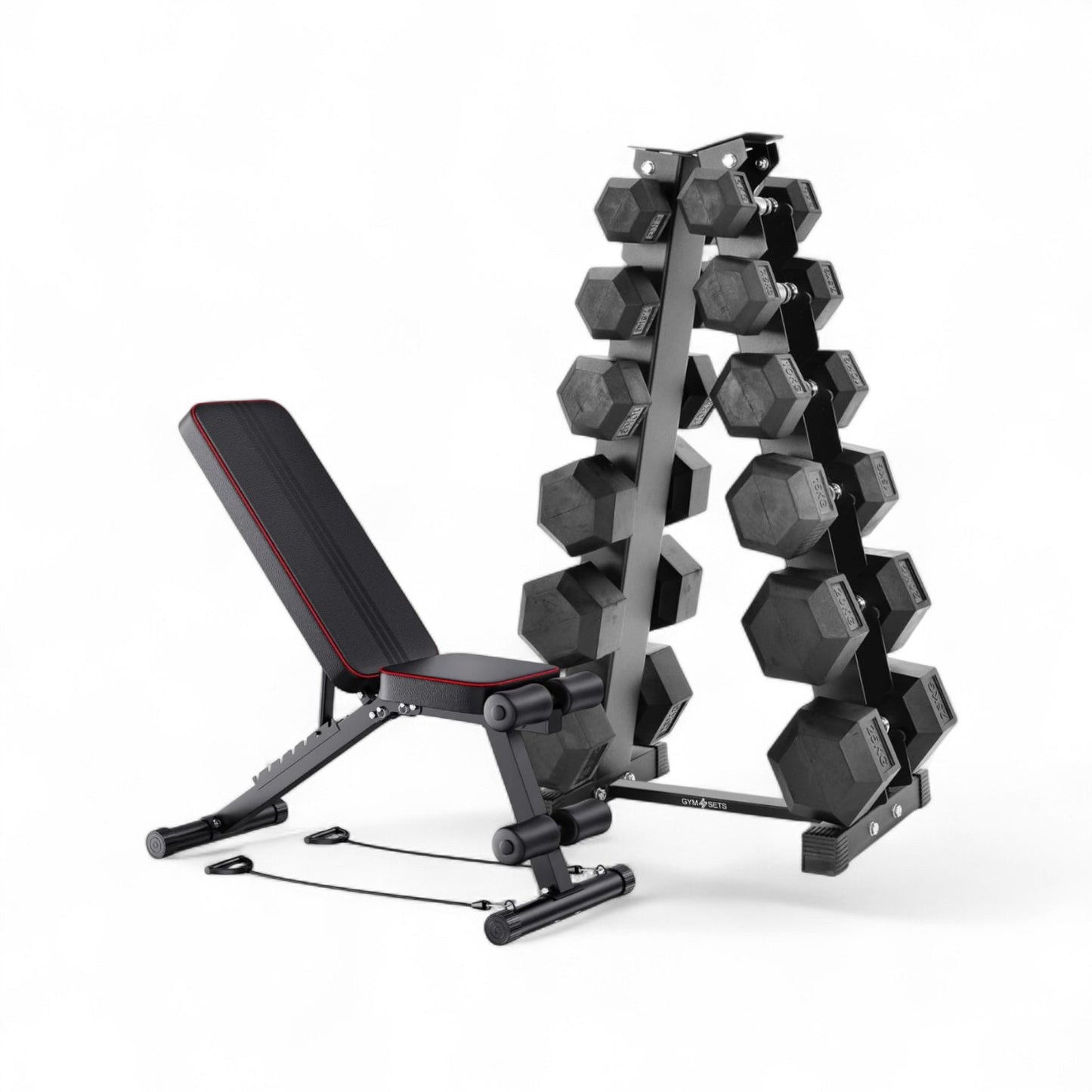 5 & 6 Tier Hex Dumbbell Tree Rack