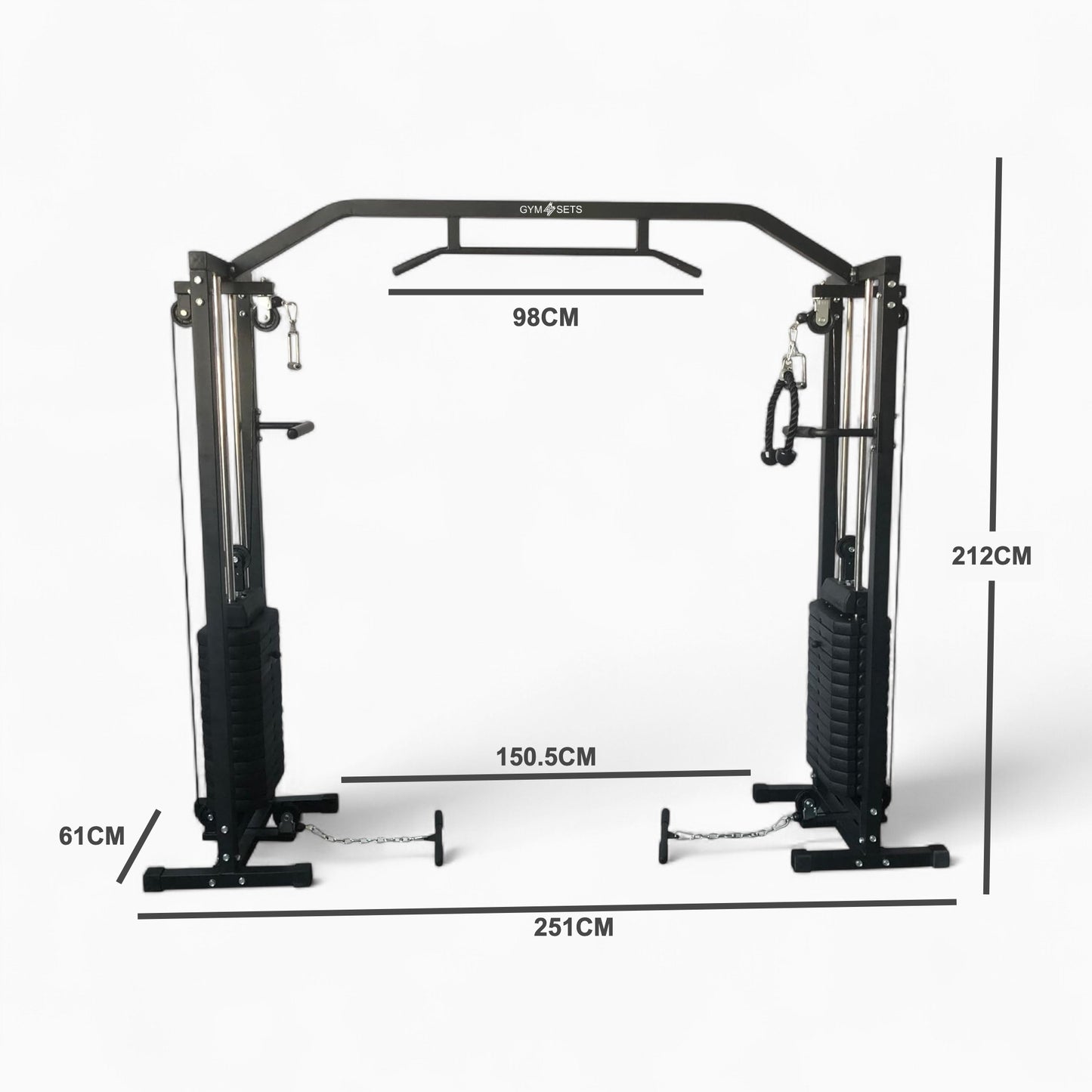 Cable Crossover Machine With 180kg Weight Stacks. Premium Cross Over Equipment With High And Low Pulley System For Full-Body Strength Training At Home. Shop Now