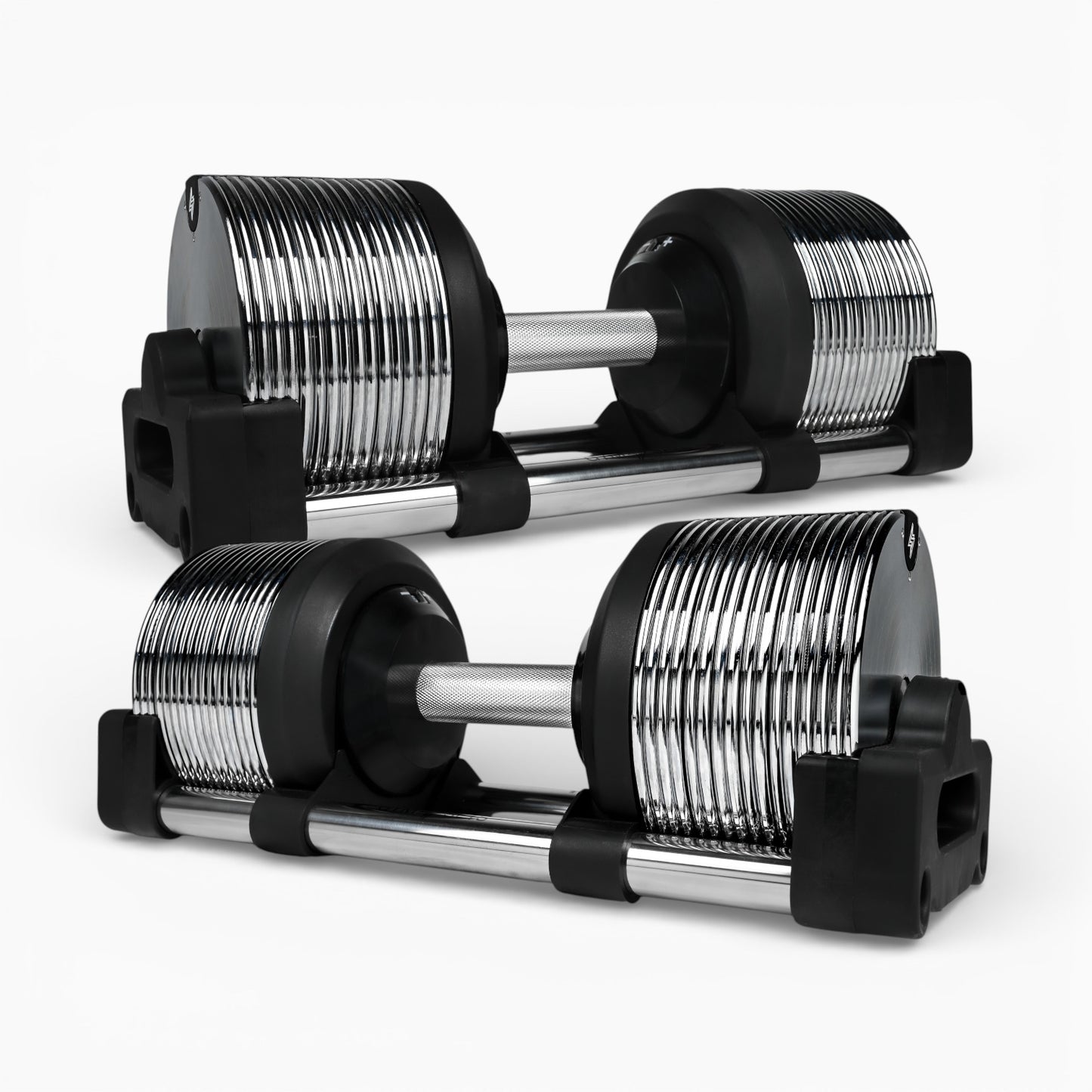 Chrome Adjustable Dumbbells 3-36kg – Premium Commercial Metal