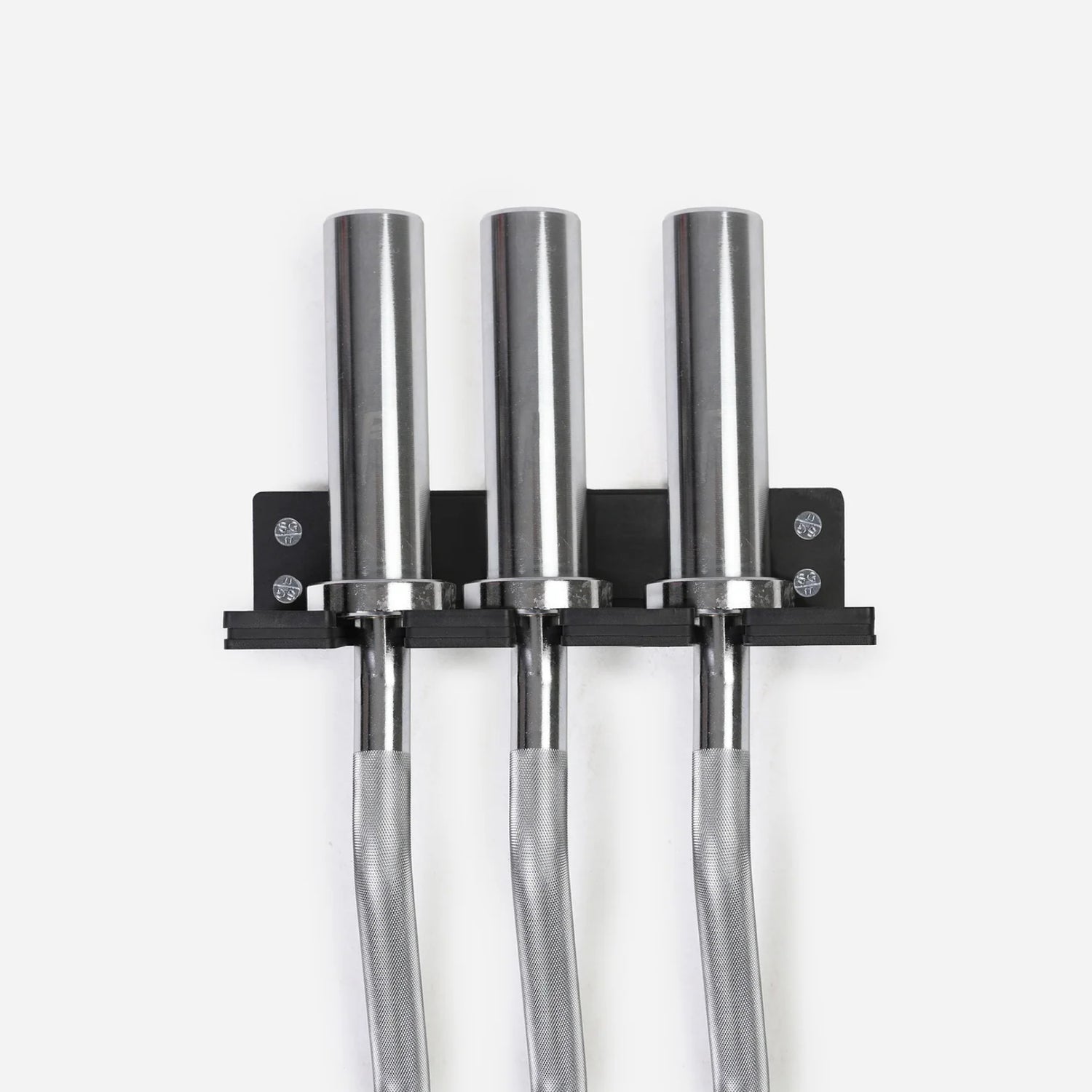 Commercial 3 Barbell Holder Wall Mounted Vertical Rack Triple Hanger