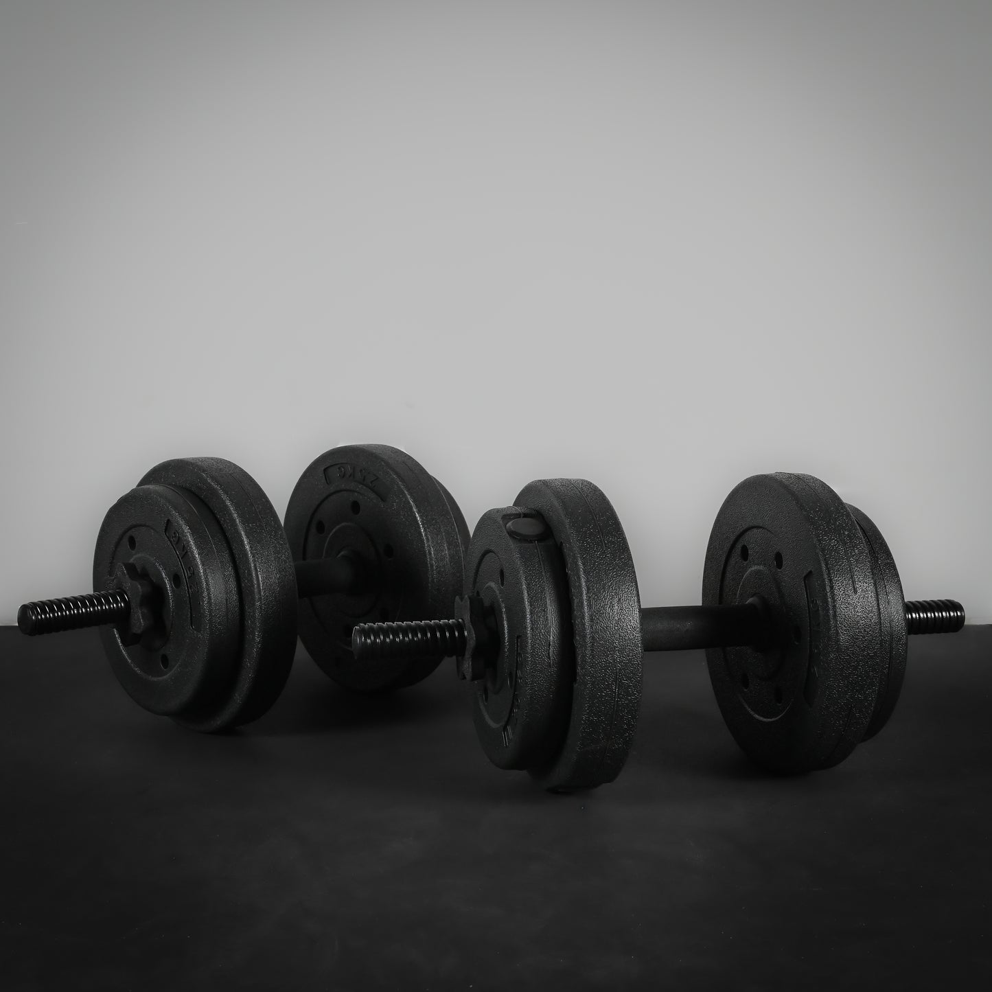 GymSets Vinyl 30kg Adjustable Dumbbell Set