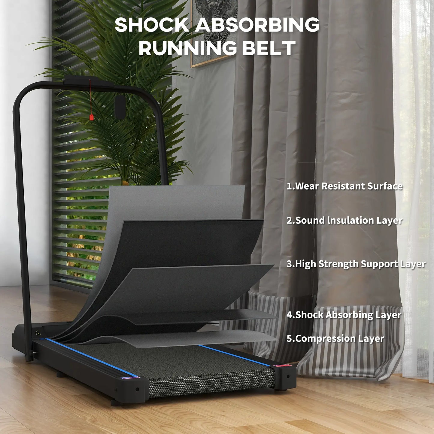 Foldable Treadmill - Ultimate Running Machine For Small Home Portable