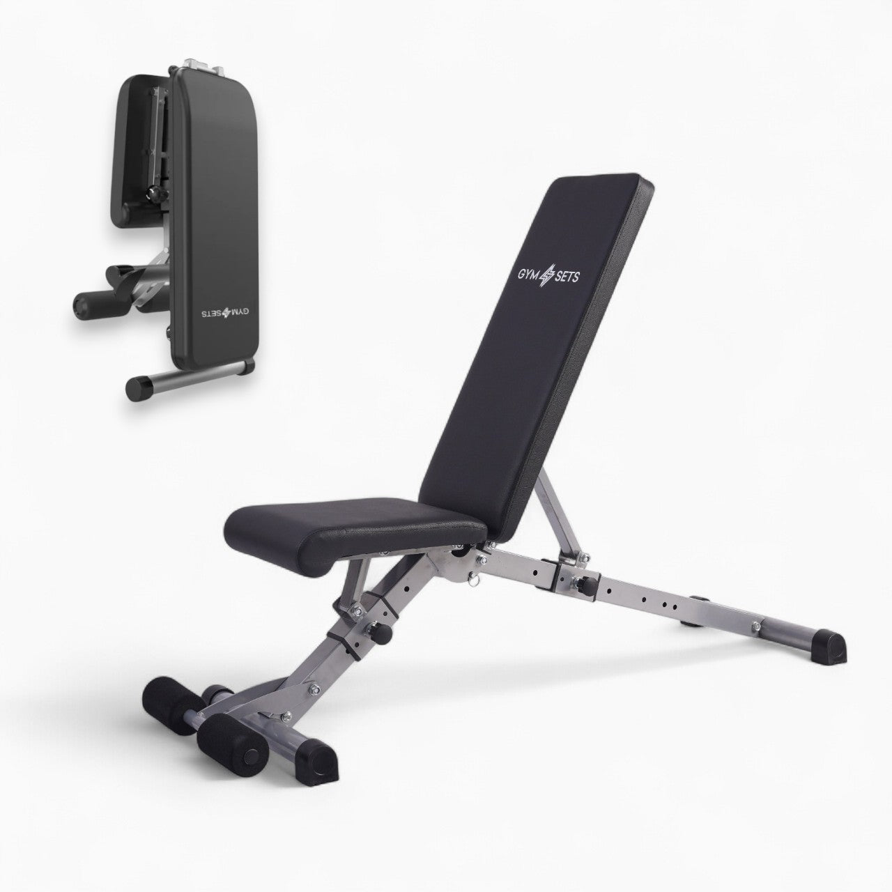 Folding Weight Bench For Home Gym Perfect For Dumbbells Workout Compact Fold Away Design Collapsible And Sturdy Ideal For Any Exercise Routine Space-Saving.