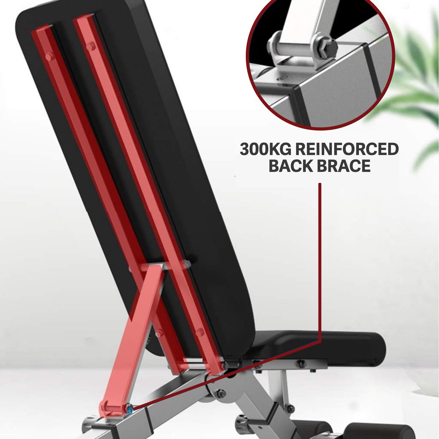 Folding Weight Bench For Home Gym Perfect For Dumbbells Workout Compact Fold Away Design Collapsible And Sturdy Ideal For Any Exercise Routine Space-Saving.