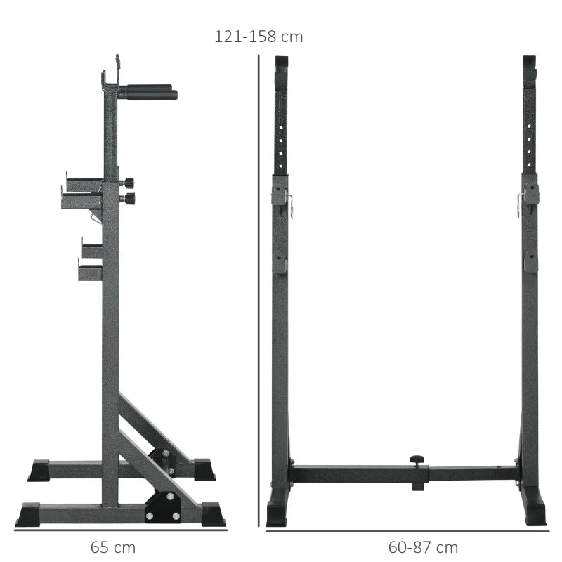 Half Squat Rack for Bench Press, Dip Squatting Power Home Gym Station
