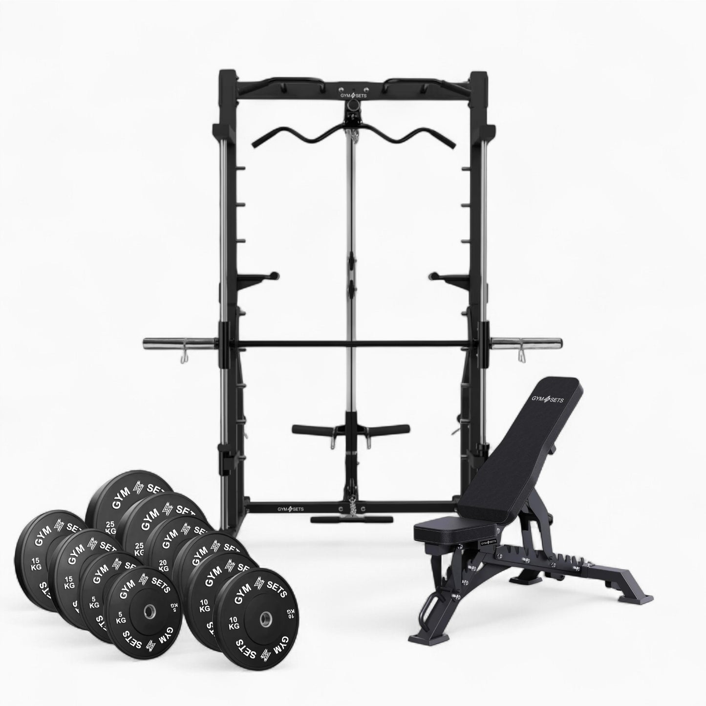 Heavy-Duty Cable & Smith Machine Gym Equipment For Home And Commercial Use. Perfect For Squats, Bench Press, Lat Pulldowns, Curls, & Full-Body Strength Training