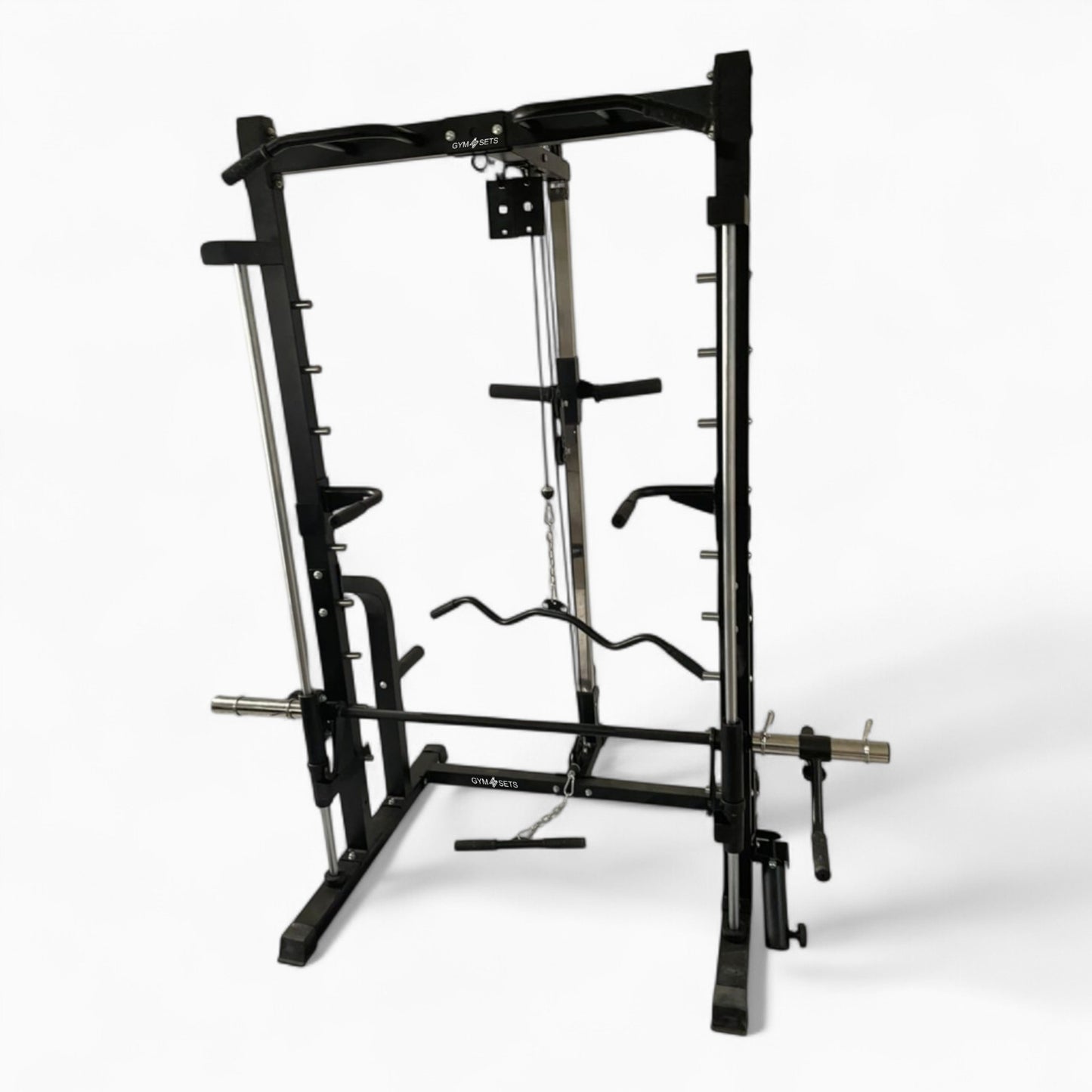 Heavy-Duty Cable & Smith Machine Gym Equipment For Home And Commercial Use. Perfect For Squats, Bench Press, Lat Pulldowns, Curls, & Full-Body Strength Training
