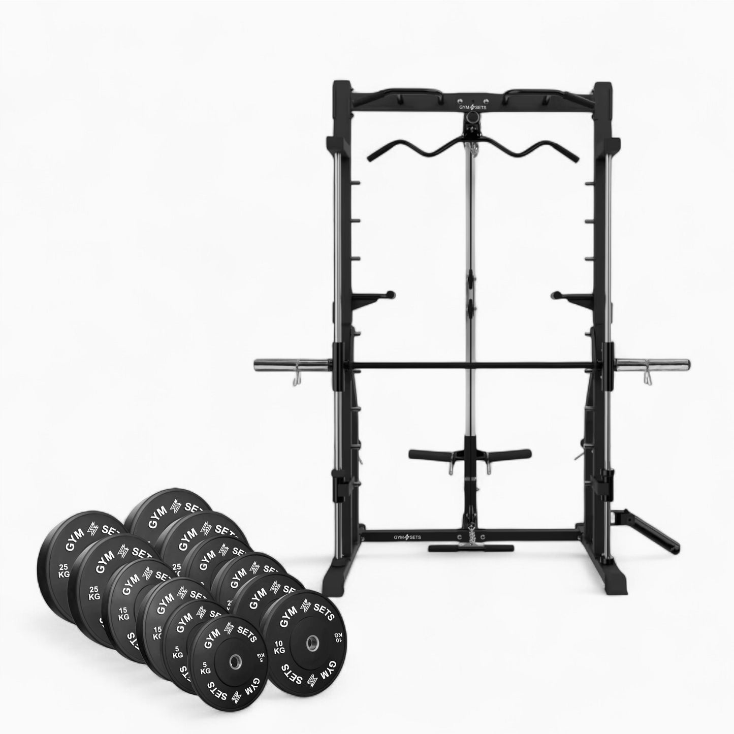 Heavy-Duty Cable & Smith Machine Gym Equipment For Home And Commercial Use. Perfect For Squats, Bench Press, Lat Pulldowns, Curls, & Full-Body Strength Training