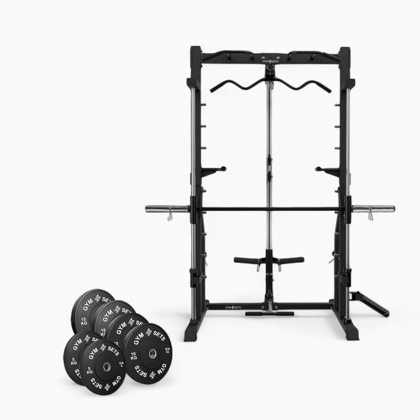 Heavy-Duty Cable & Smith Machine Gym Equipment For Home And Commercial Use. Perfect For Squats, Bench Press, Lat Pulldowns, Curls, & Full-Body Strength Training