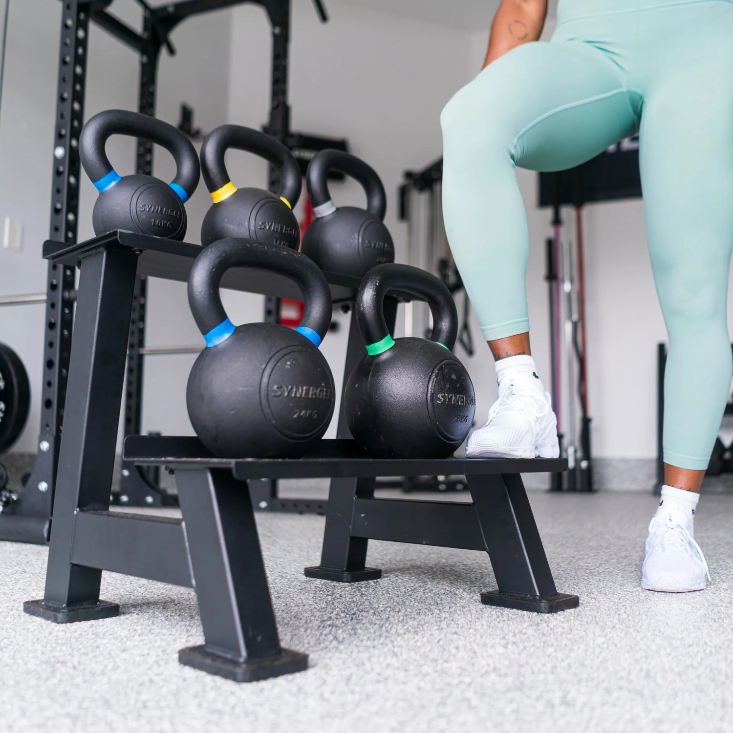 Kettlebell Storage Rack - Keep Weights Organised! Small & Large 2-Tier Shelf Stand for Easy Access, Durable Design & Space-Saving Gym Setup. Buy Now.