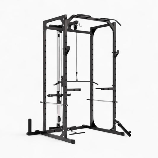 Power Rack Cage With Cable Machine System. Heavy-Duty Squat Equipment For Home And Commercial Gyms, Perfect For Full-Body Strength Training. Buy Now.