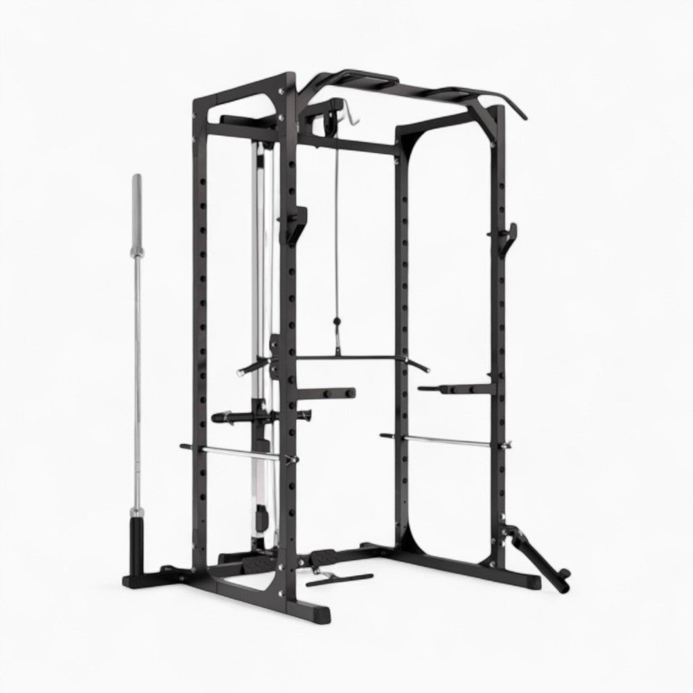 Power Rack Cage With Cable Machine System. Heavy-Duty Squat Equipment For Home And Commercial Gyms, Perfect For Full-Body Strength Training. Buy Now.