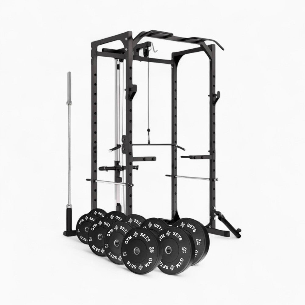 Power Rack Cage With Cable Machine System. Heavy-Duty Squat Equipment For Home And Commercial Gyms, Perfect For Full-Body Strength Training. Buy Now.