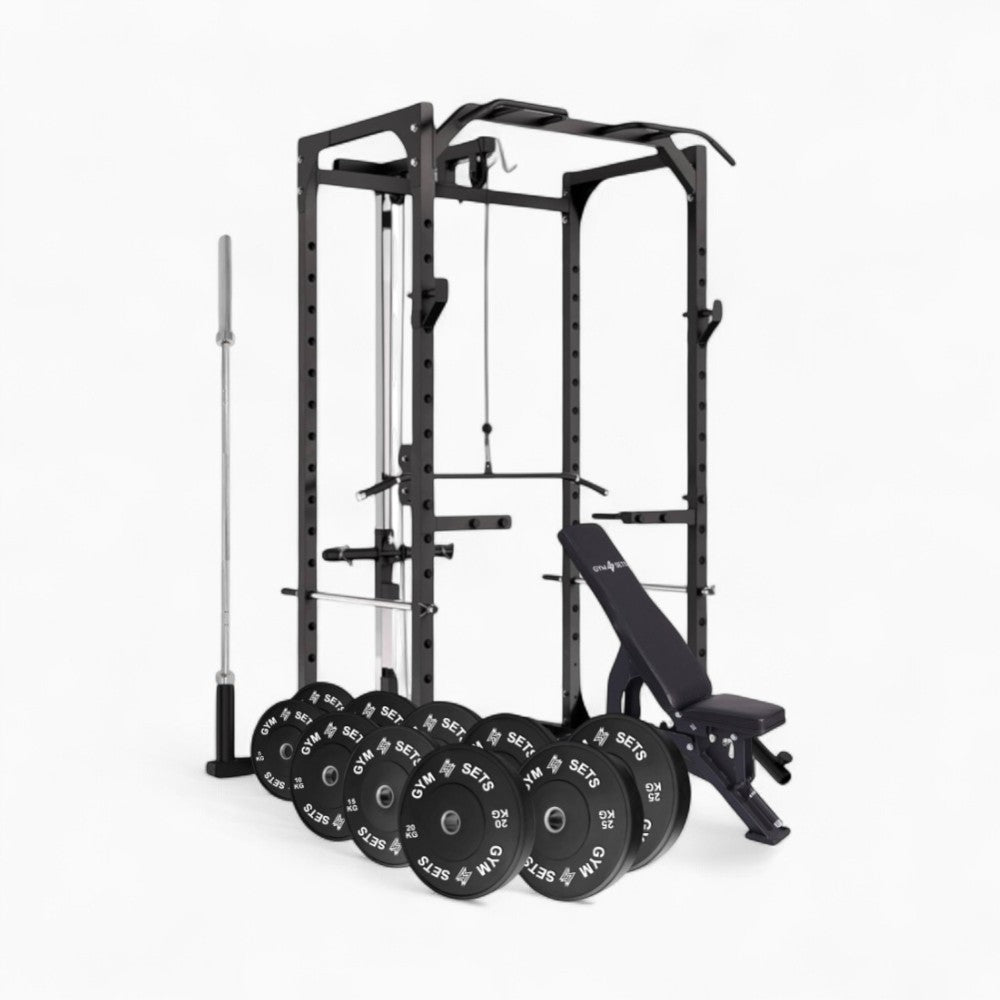 Power Rack Cage With Cable Machine System. Heavy-Duty Squat Equipment For Home And Commercial Gyms, Perfect For Full-Body Strength Training. Buy Now.