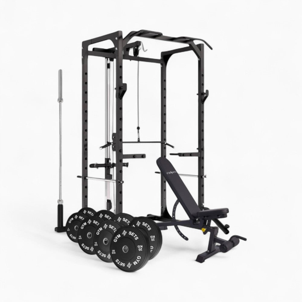 Power Rack Cage With Cable Machine System. Heavy-Duty Squat Equipment For Home And Commercial Gyms, Perfect For Full-Body Strength Training. Buy Now.