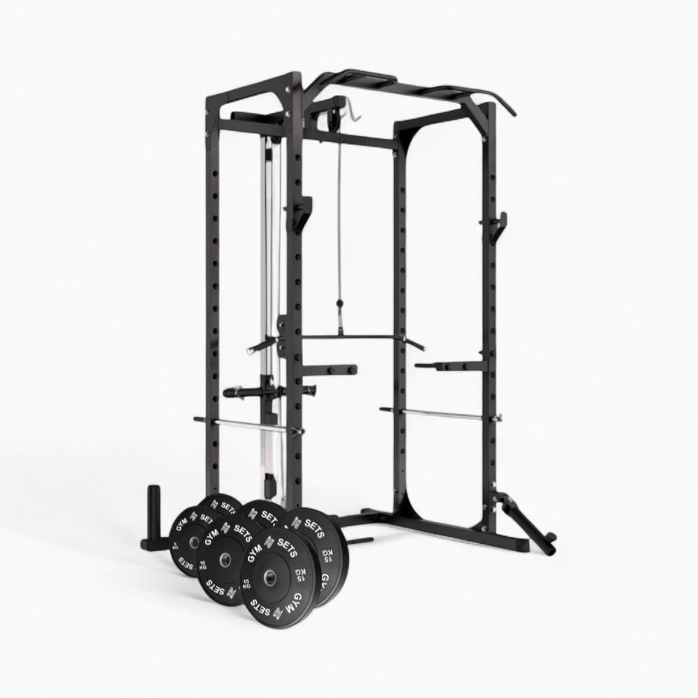Power Rack Cage With Cable Machine System. Heavy-Duty Squat Equipment For Home And Commercial Gyms, Perfect For Full-Body Strength Training. Buy Now.