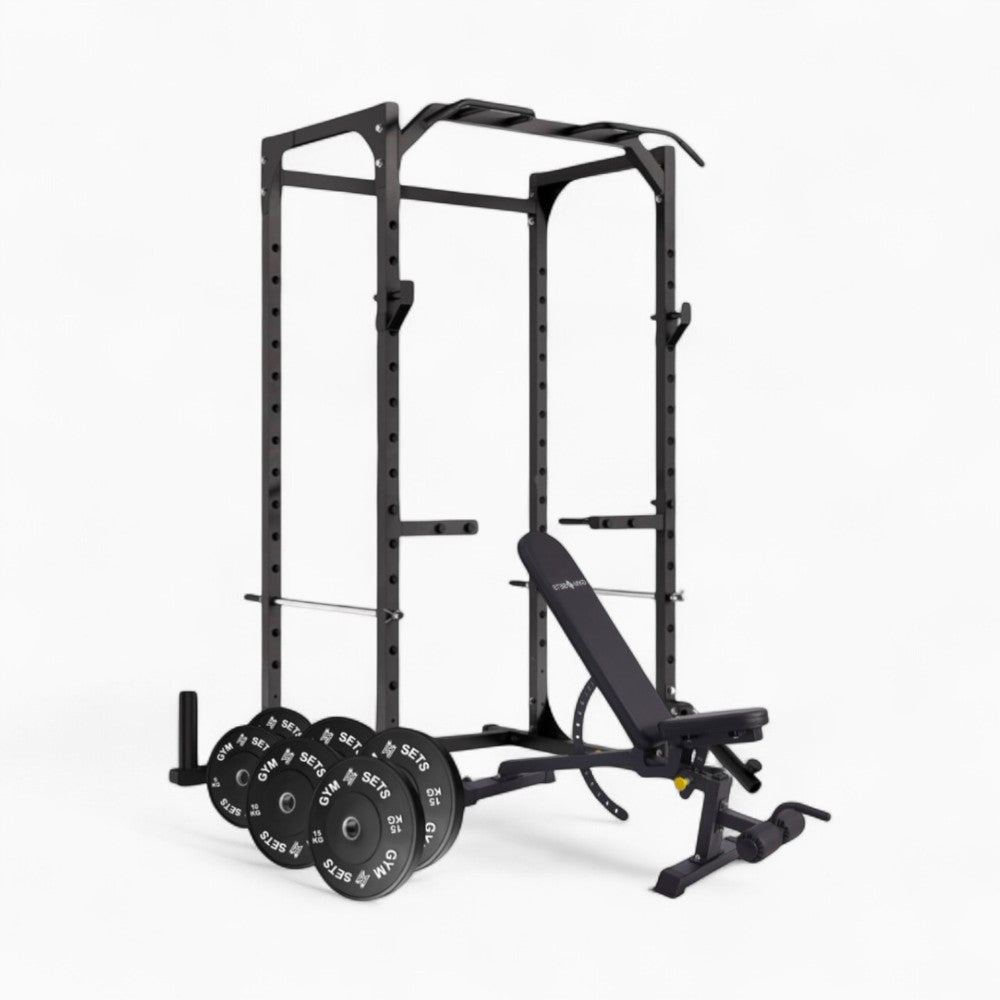 Power Rack Cage With Cable Machine System. Heavy-Duty Squat Equipment For Home And Commercial Gyms, Perfect For Full-Body Strength Training. Buy Now.