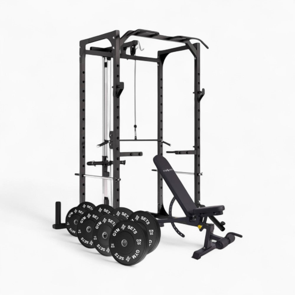 Power Rack Cage With Cable Machine System. Heavy-Duty Squat Equipment For Home And Commercial Gyms, Perfect For Full-Body Strength Training. Buy Now.