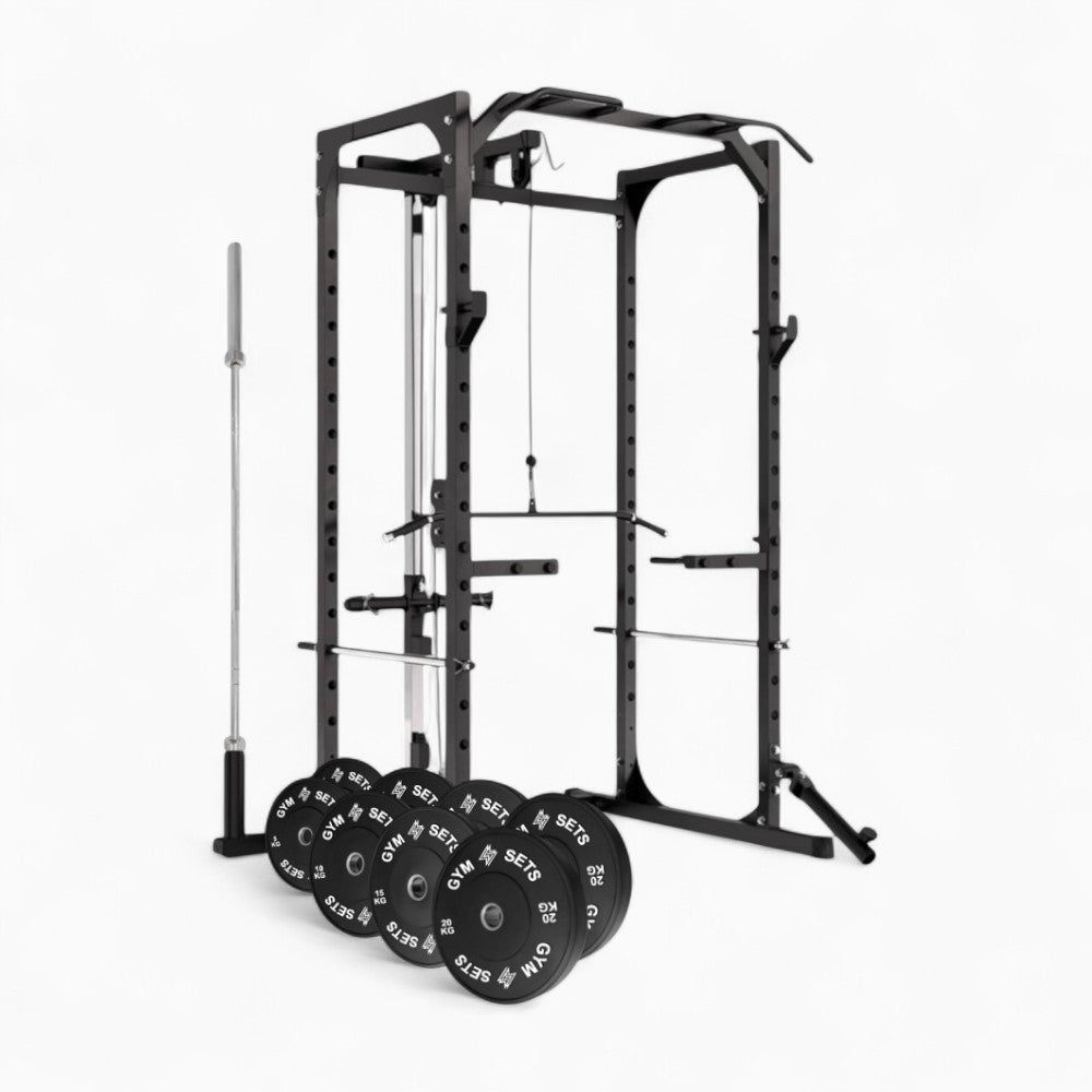 Power Rack Cage With Cable Machine System. Heavy-Duty Squat Equipment For Home And Commercial Gyms, Perfect For Full-Body Strength Training. Buy Now.