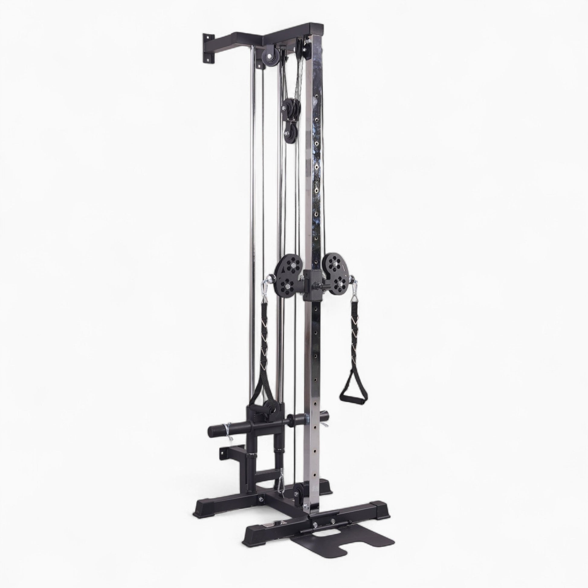 Semi-Commercial Wall Mounted Cable Pulley Machine For Rowing And Crossover Exercises At Home - Durable, Space-Saving Design For Strength And Stability. Buy Now.