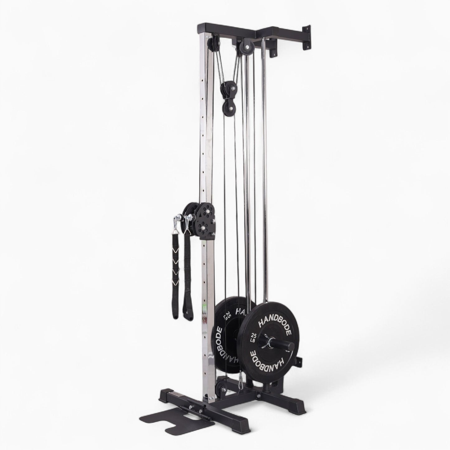 Semi-Commercial Wall Mounted Cable Pulley Machine For Rowing And Crossover Exercises At Home - Durable, Space-Saving Design For Strength And Stability. Buy Now.
