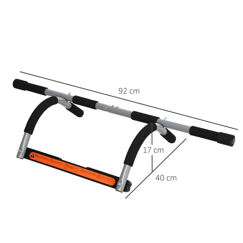 Strong Home Gym Pull Up Bar with Safe Non-Slip Comfort Grips