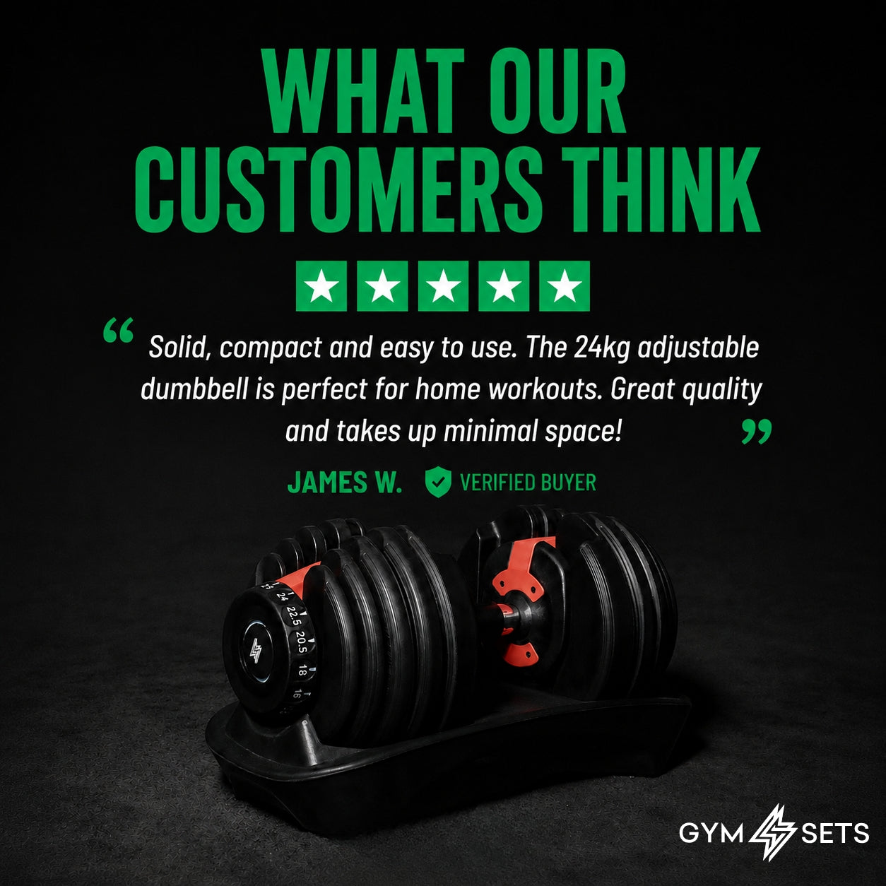 24kg Adjustable Dumbbell