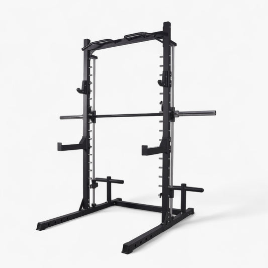 Upgrade Your Workout With Our Commercial Smith Machine & Squat Rack With Weights – Ideal For Intense Strength Training At Home Or In The Gym