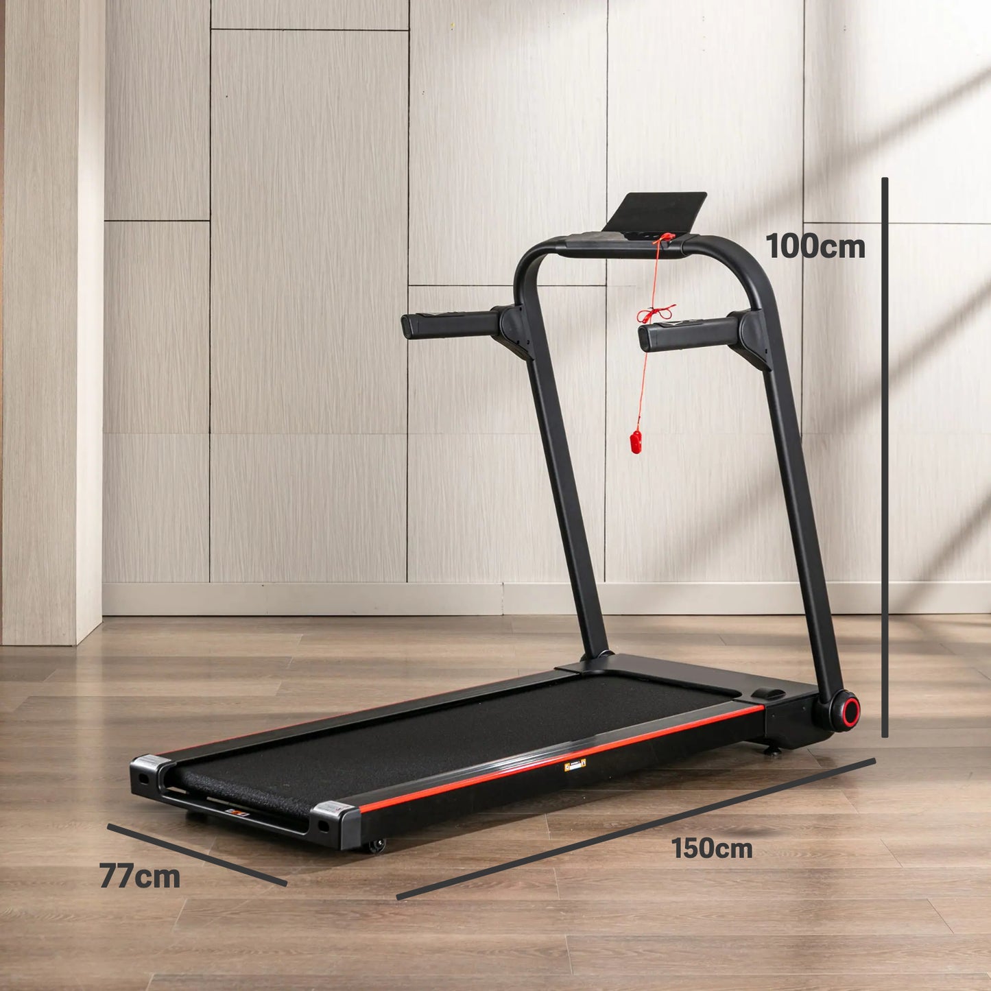 Upgraded 14km/h Treadmill - Folding Fast Running Machine With Incline