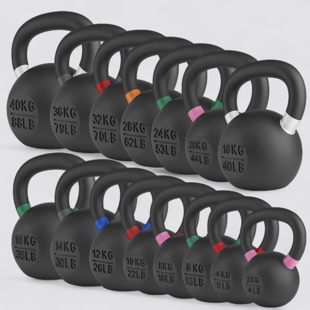 Versatile Cast Iron Kettlebells – Colour Coded Ergonomic Design