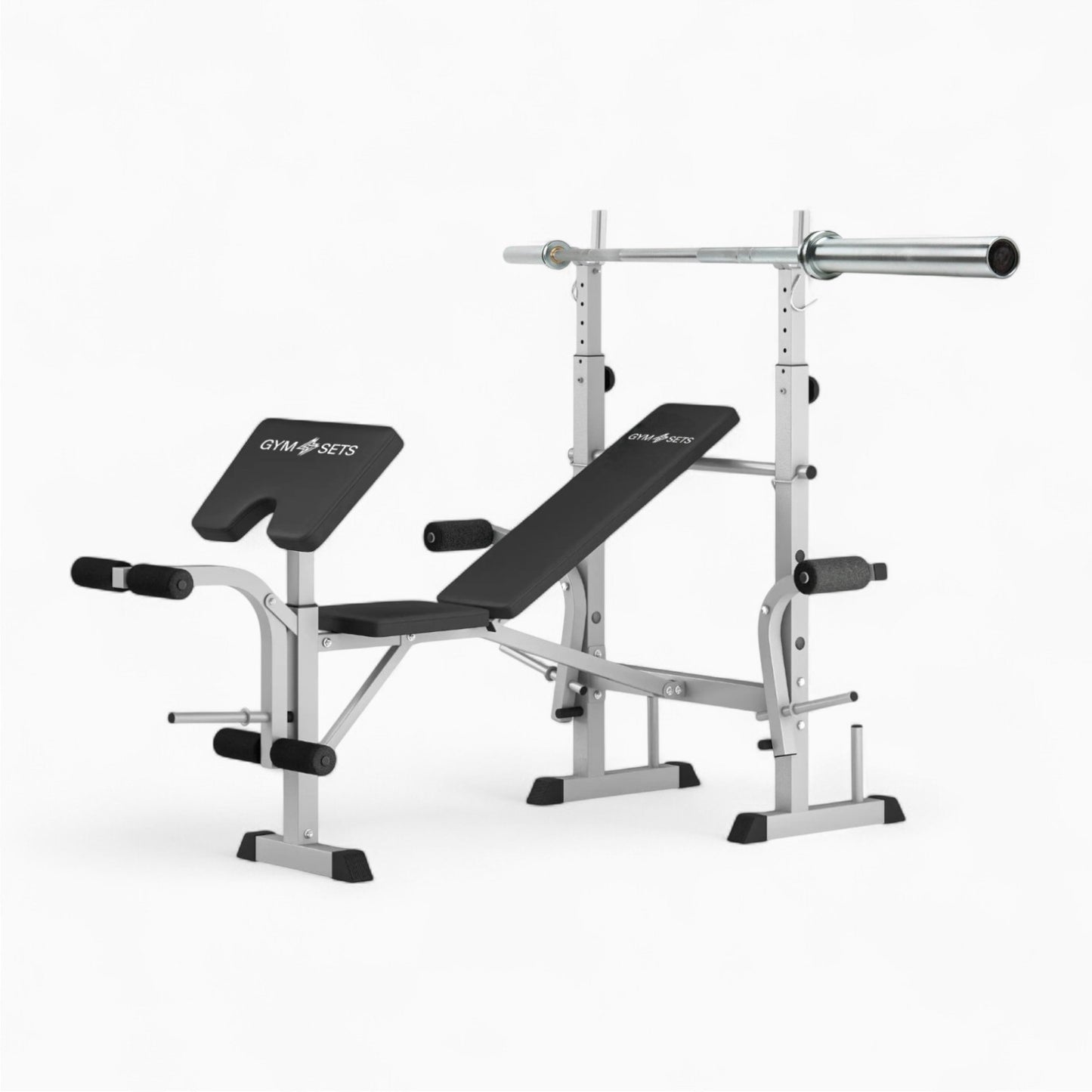 GymSets Adjustable Weight Bench + Preacher Curl
