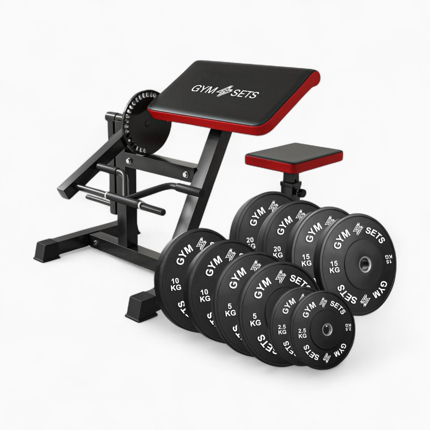 GymSets Adjustable Preacher Curl Bench