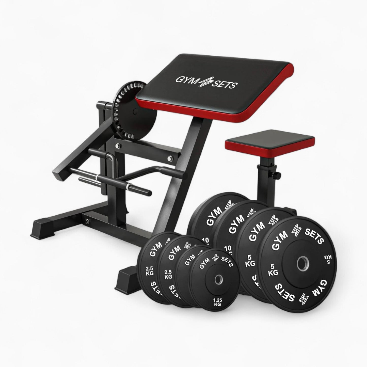 GymSets Adjustable Preacher Curl Bench