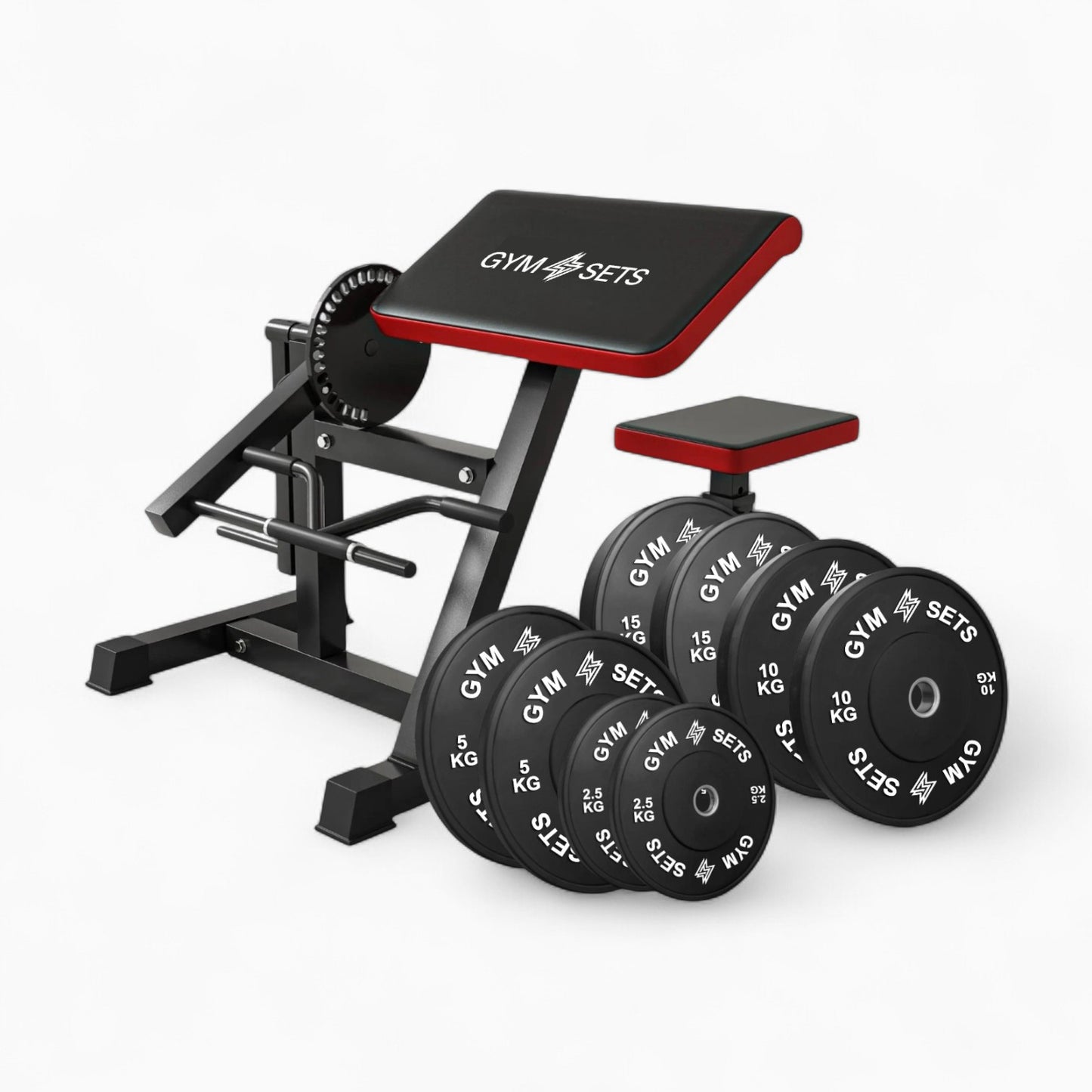 GymSets Adjustable Preacher Curl Bench