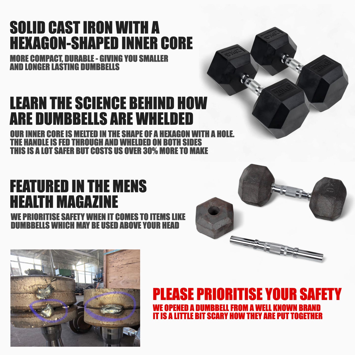 Hex Dumbbell Pairs