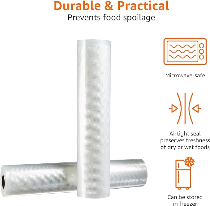 Vacuum Seal Roll Pack And Packaging for Sealer Bags Up Heat Foodsaver